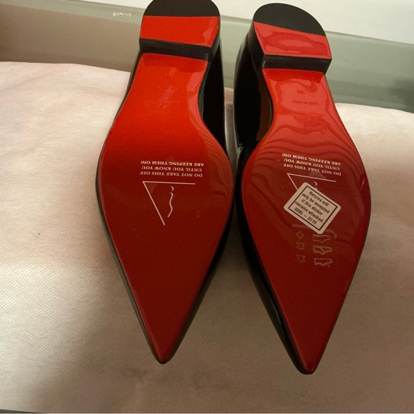 Christian Louboutin Black Patent Flats - Picture 8 of 10